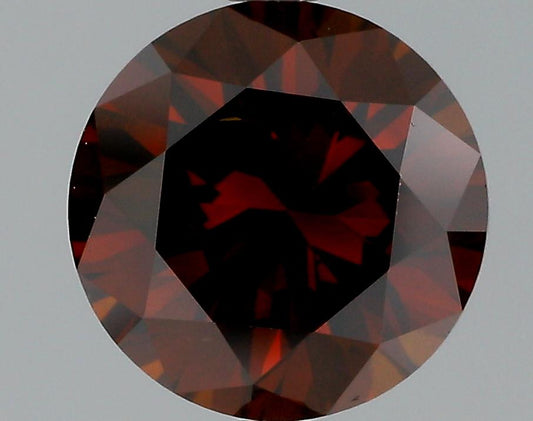 GIA 2.05 Fancy Deep Orange Brown-I1 Round Diamond