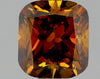 GIA 0.87 Fancy Deep Orange Brown-I1 Cushion Diamond