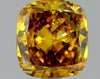 GIA 0.72 Fancy Deep Brownish Orangy Yellow-VS2 Cushion Diamond