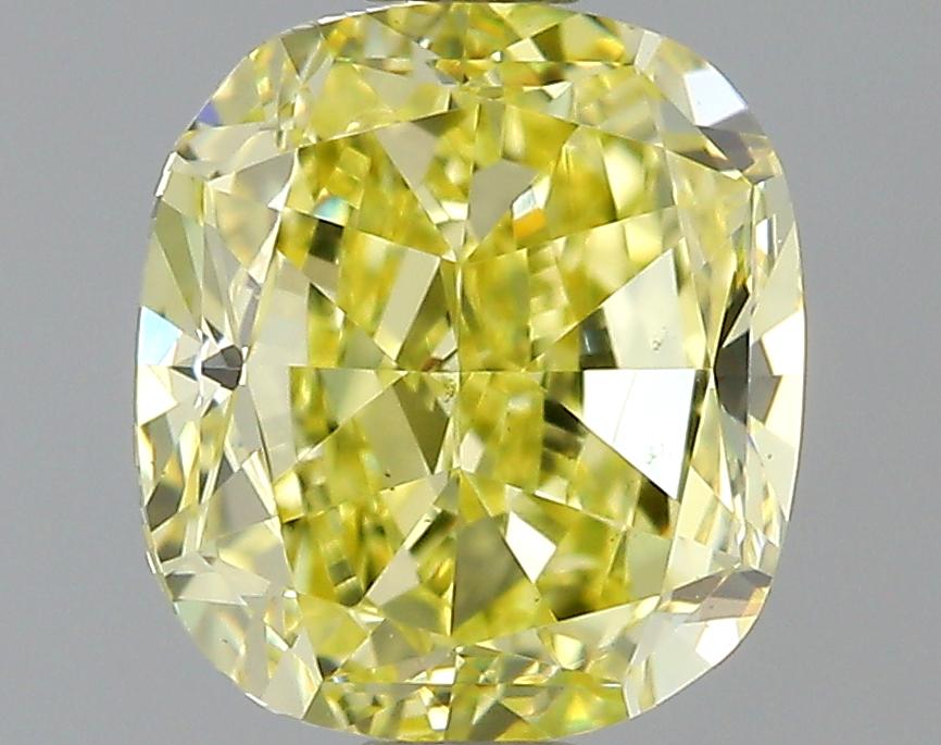 GIA 1.05 Fancy Yellow-VS2 Cushion Diamond