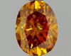 GIA 0.74 Fancy Deep Orange Yellow-I1 Oval Diamond