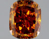 GIA 0.53 Fancy Deep Brownish Yellowish Orange-VS1 Cushion Diamond