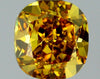 GIA 0.45 Fancy Deep Brownish Yellow-VS2 Cushion Diamond