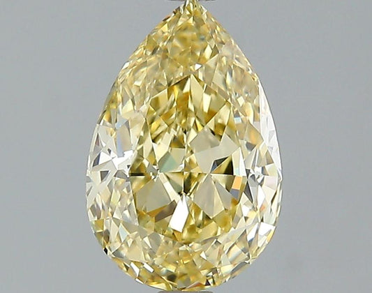 GIA 1.54 Fancy Brownish Yellow-VS1 Pear Diamond