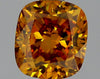 GIA 0.57 Fancy Deep Brownish Orangy Yellow-I1 Cushion Diamond