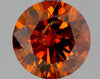 GIA 1.29 Fancy Deep Brownish Yellowish Orange-I3 Round Diamond
