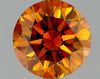 GIA 1.35 Fancy Deep Yellow Orange-SI2 Round Diamond