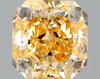 GIA 0.53 Fancy Orange Yellow-SI2 Radiant Diamond