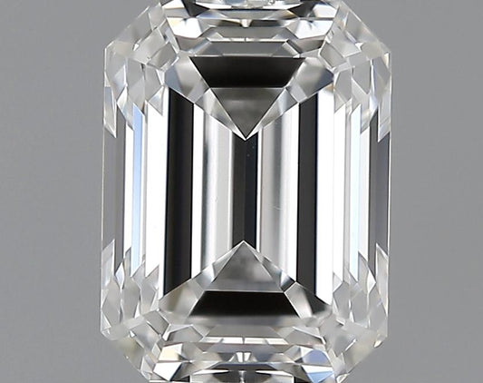 GIA 1 E-VVS2 Emerald Diamond