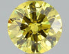 GIA 0.41 Fancy Vivid Yellow-SI2 Round Diamond