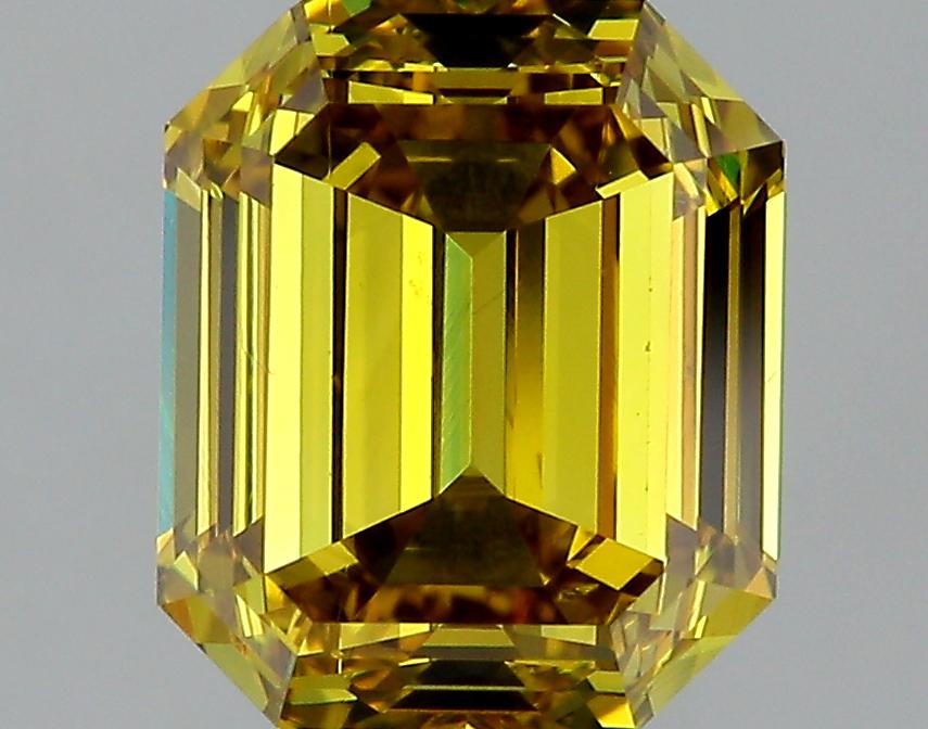 GIA 2.02 Fancy Deep Brownish Greenish Yellow-VS2 Emerald Diamond