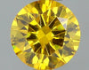 GIA 0.2 Fancy Vivid Yellow-VVS1 Round Diamond