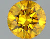 GIA 0.24 Fancy Vivid Orangy Yellow-VVS2 Round Diamond