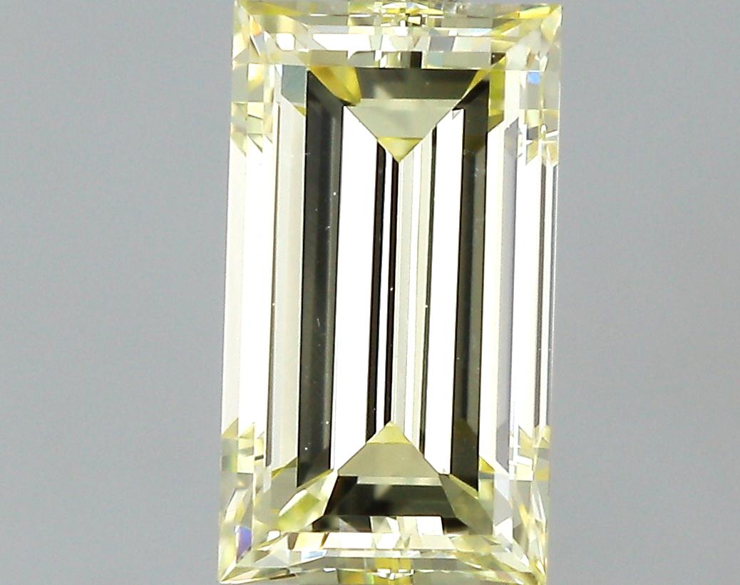 GIA 0.51 Fancy Light Yellow-VVS2 Emerald Diamond