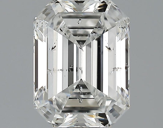GIA 2.17 F-SI2 Emerald Diamond