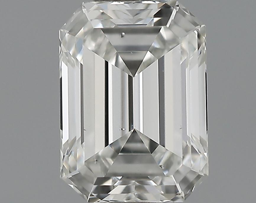 GIA 0.58 H-SI1 Emerald Diamond
