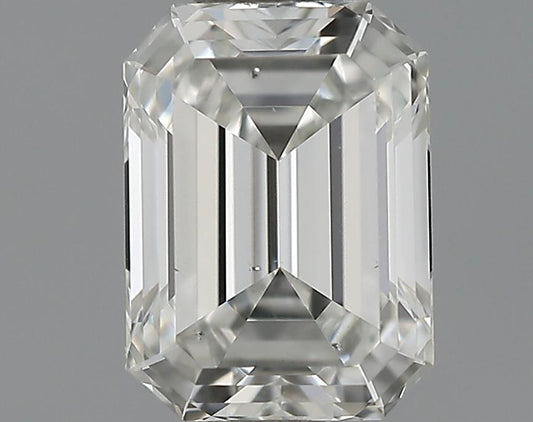 GIA 0.58 H-SI1 Emerald Diamond