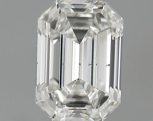 GIA 0.91 H-SI1 Emerald Diamond