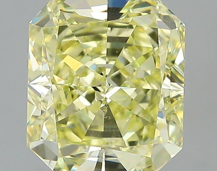 GIA 2 Fancy Yellow-VS2 Radiant Diamond