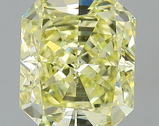 GIA 2 Fancy Yellow-VS2 Radiant Diamond