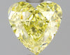 GIA 0.76 Fancy Yellow-VS2 Heart Diamond
