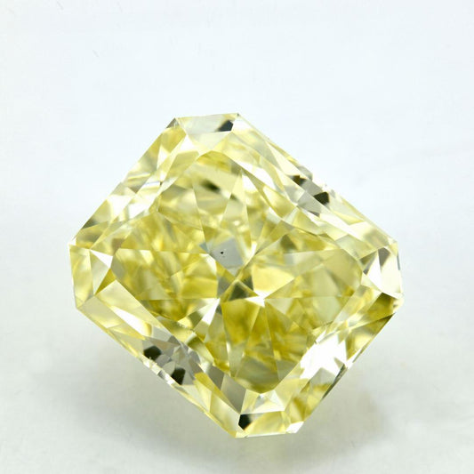 GIA 12.05 Fancy Yellow-VS2 Radiant Diamond