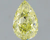 GIA 1 Fancy Yellow-SI1 Pear Diamond