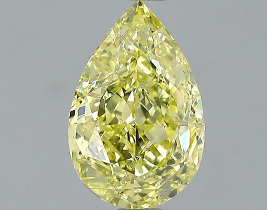 GIA 1.01 Fancy Yellow-SI2 Pear Diamond