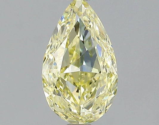 GIA 1 Fancy Light Yellow-VS1 Pear Diamond