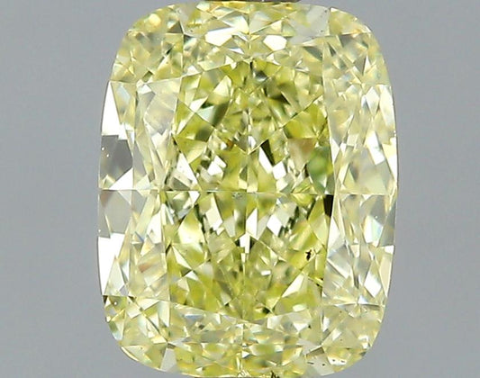 GIA 1.02 Fancy Yellow-SI1 Cushion Diamond