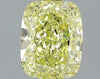 GIA 1.02 Fancy Yellow-SI1 Cushion Diamond