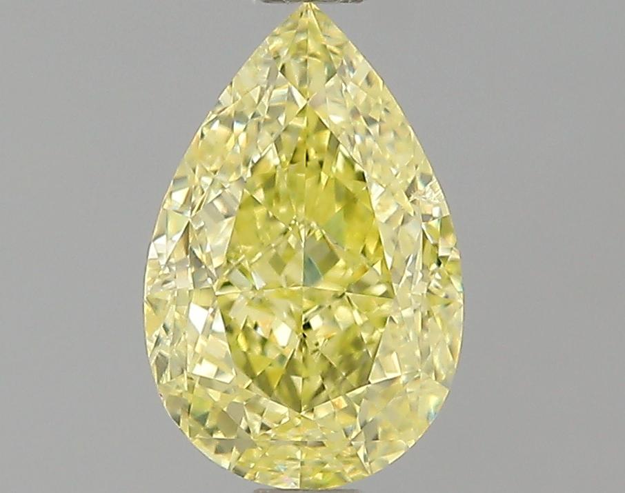 GIA 1.12 Fancy Yellow-SI2 Pear Diamond