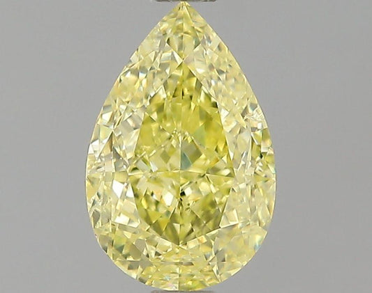 GIA 1.12 Fancy Yellow-SI2 Pear Diamond