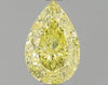 GIA 1.12 Fancy Yellow-SI2 Pear Diamond