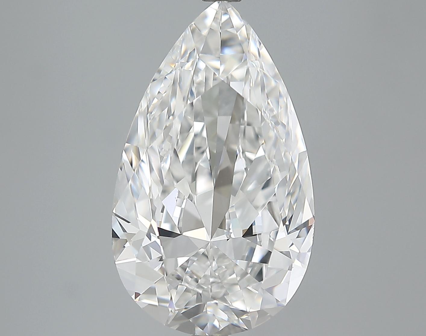 GIA 5.01 F-VVS2 Pear Diamond