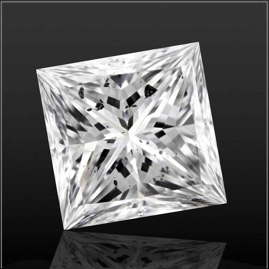 GIA 1.56 F-SI2 Princess Diamond