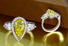 GIA 2.11 Fancy Vivid Yellow-VVS1 Pear Diamond