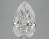 GIA 5.23 E-VVS1 Pear Diamond
