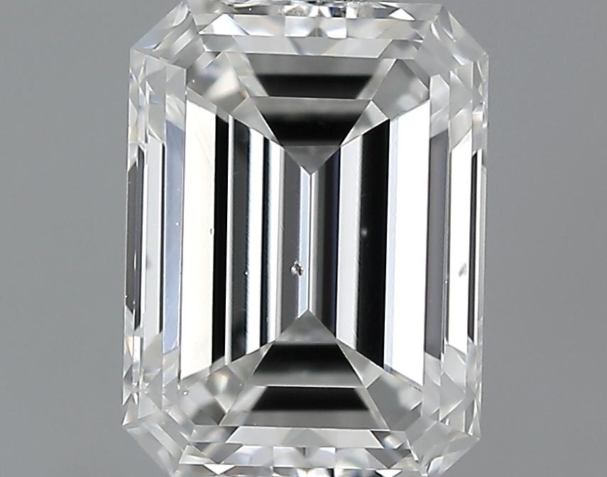 GIA 0.92 F-SI1 Emerald Diamond