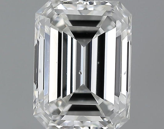 GIA 0.92 F-SI1 Emerald Diamond