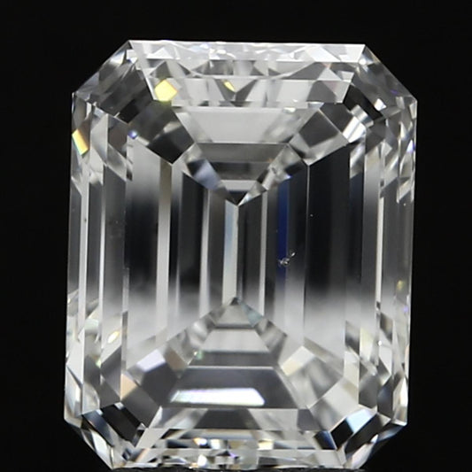 GIA 3.01 F-SI1 Emerald Diamond