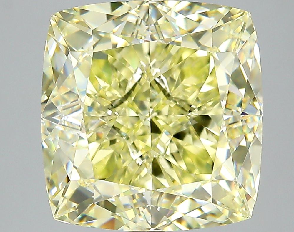 GIA 7.52 Fancy Yellow-VVS2 Cushion Diamond