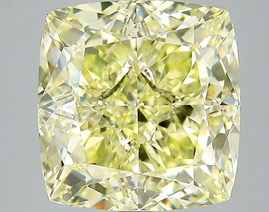 GIA 7.52 Fancy Yellow-VVS2 Cushion Diamond