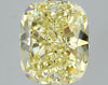 GIA 5.06 Fancy Yellow-VS2 Cushion Diamond