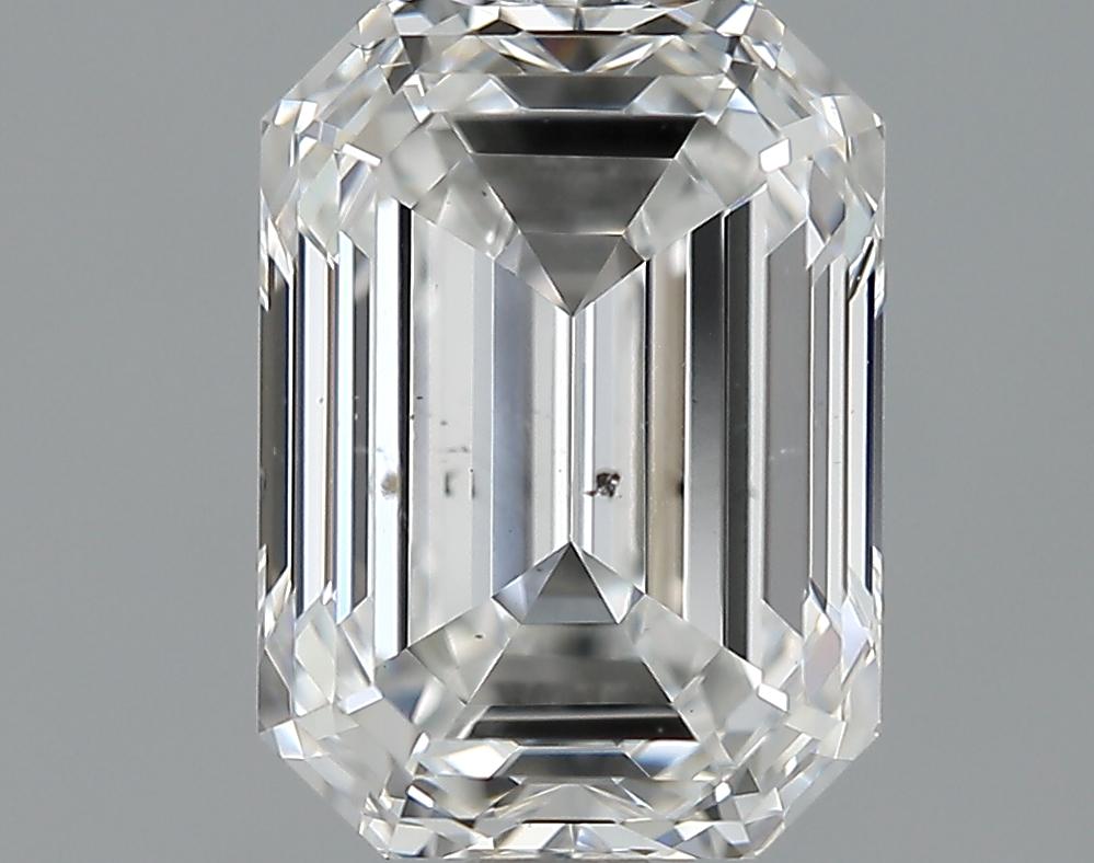 GIA 2.01 F-SI1 Emerald Diamond