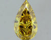 GIA 1.25 Fancy Deep Brownish Greenish Yellow-SI2 Pear Diamond