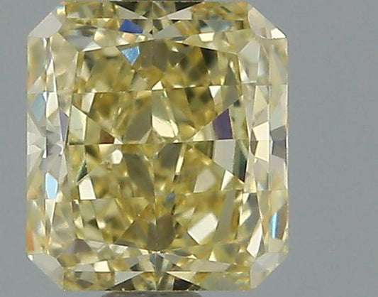 GIA 0.7 Fancy Yellow-VVS2 Radiant Diamond
