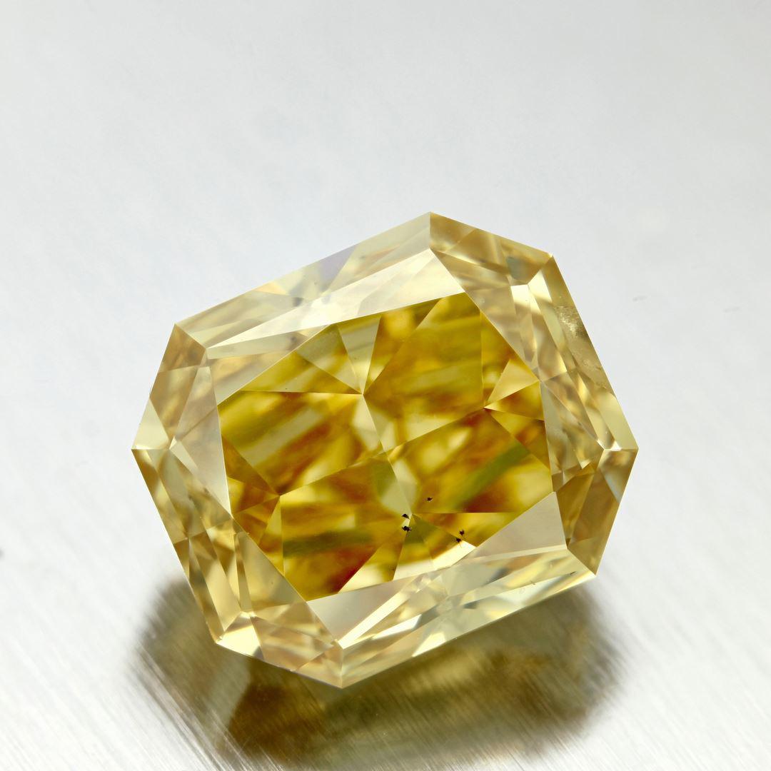 GIA 5.06 Fancy Deep Brownish Yellow-SI2 Radiant Diamond
