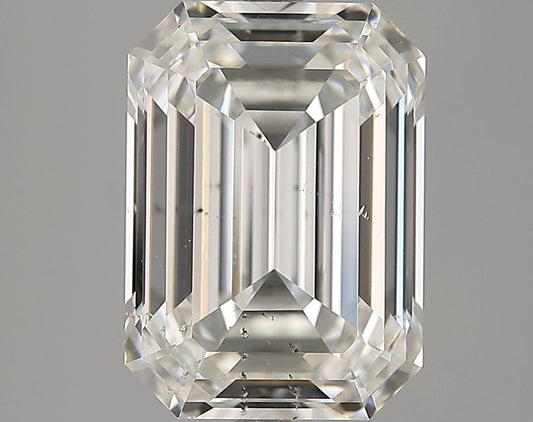 GIA 5.06 I-SI2 Emerald Diamond