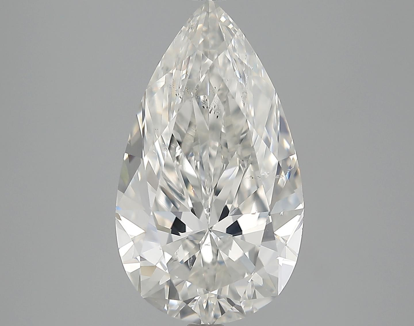 GIA 5.02 H-SI1 Pear Diamond